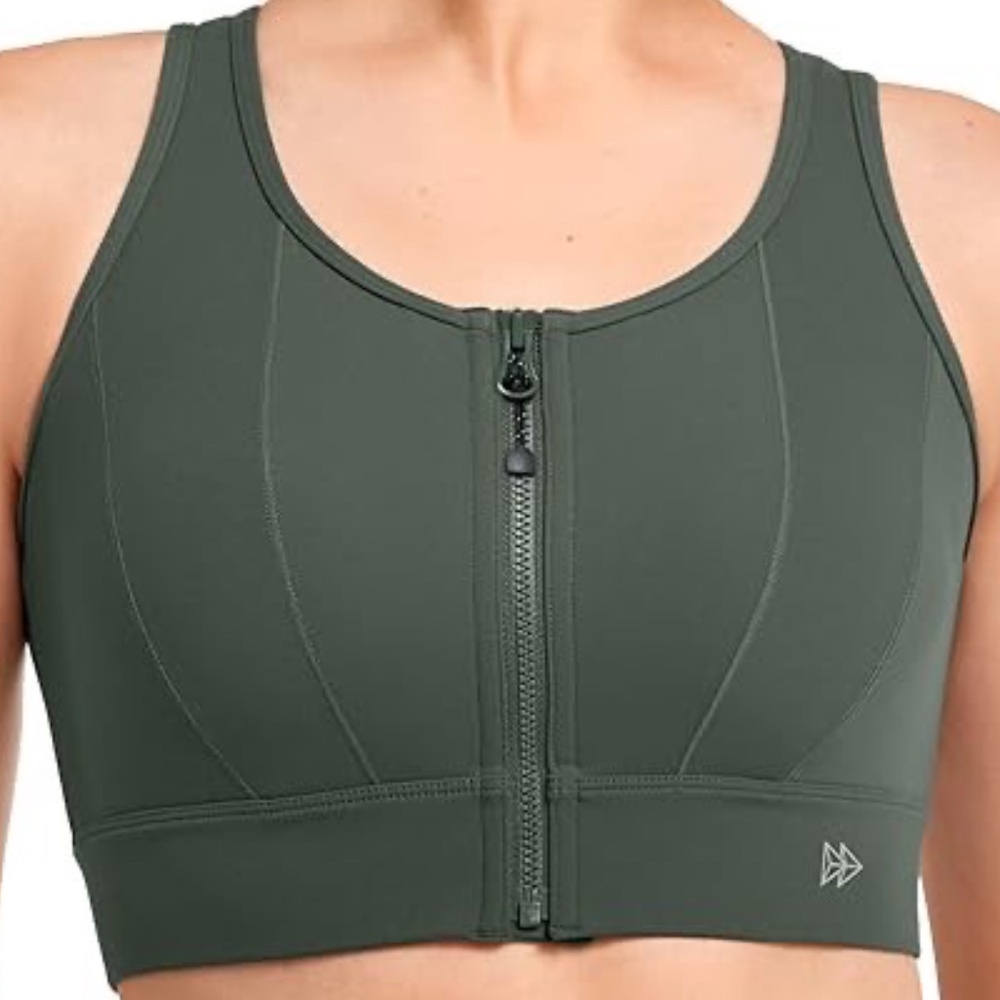 Yvette Front Closure Sports Bras for Women - High Support for Large Bust Size L